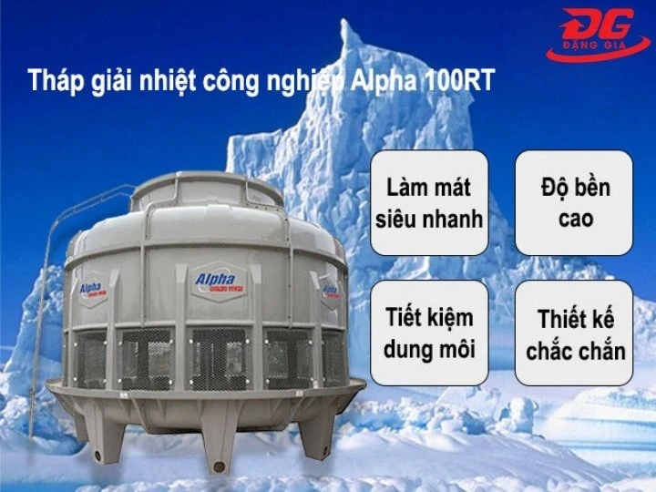 tháp giải nhiệt nước Alpha 100RT tiết kiệm chi phí