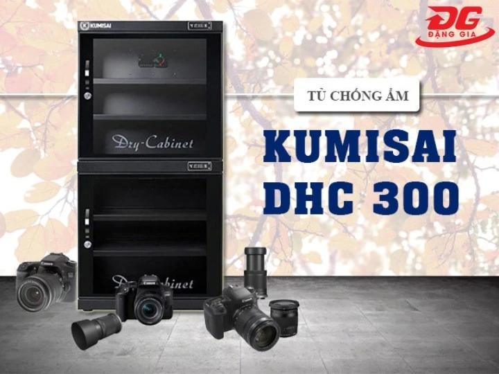 tủ chống ẩm Kumisai DHC 300 thiết kế đẹp mắt
