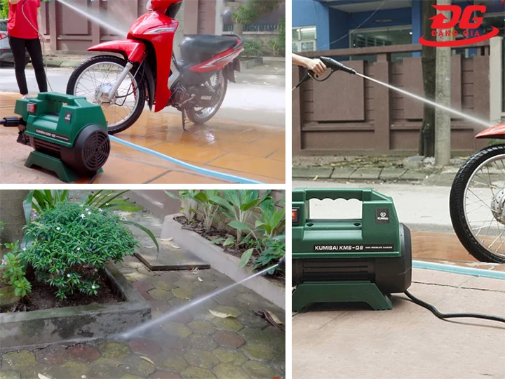 Ứng dụng máy rửa xe gia đình Kumisai KMS Q8