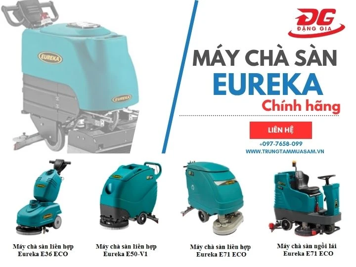 Máy chà sàn Eureka chíng hãng, giá rẻ tại Đặng Gia
