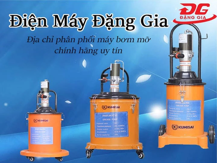 mua máy bơm mỡ Kumisai chính hãng