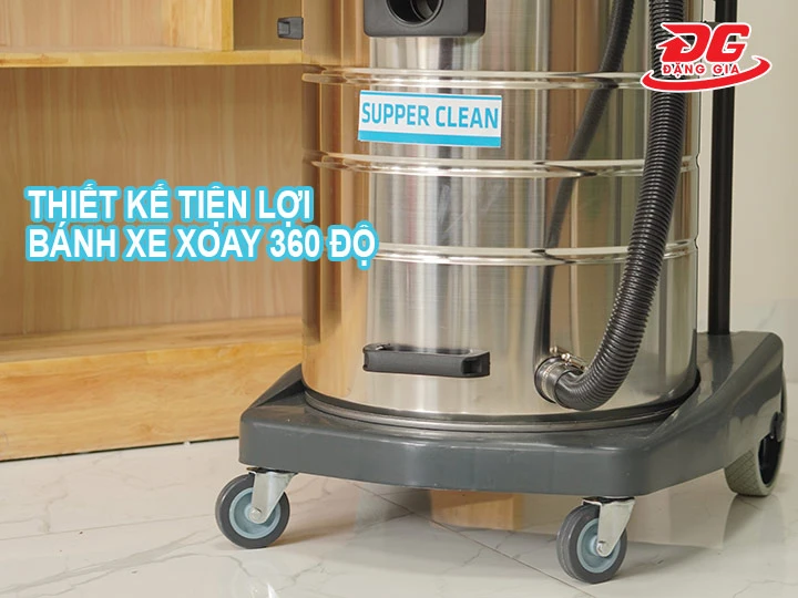 bánh xe xoay 360 độ giúp di chuyển tiện lợi