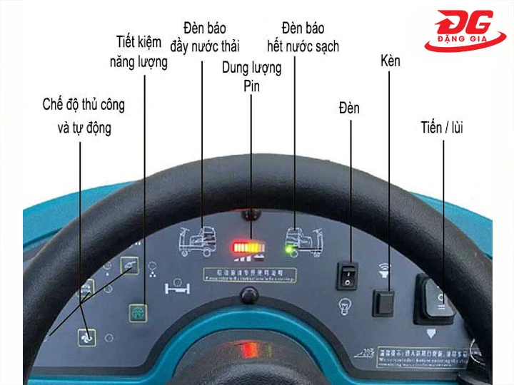 cách vận hành máy chà sàn ngồi lái Kumisai KMS D6