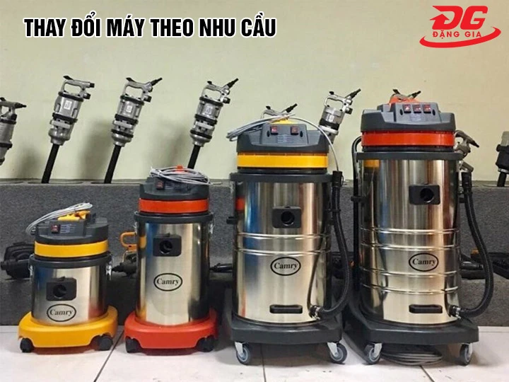 Thuê máy hút bụi công nghiệp có thể thay đổi nhiều máy
