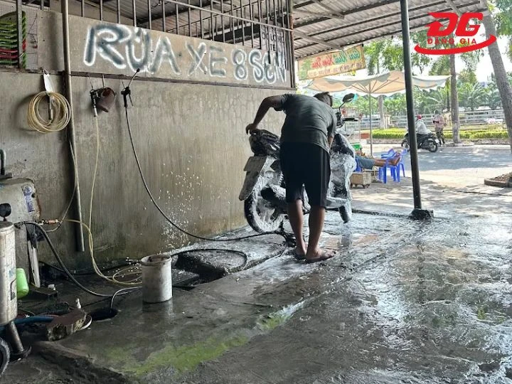 Trạm rửa xe Tám Sen Long An