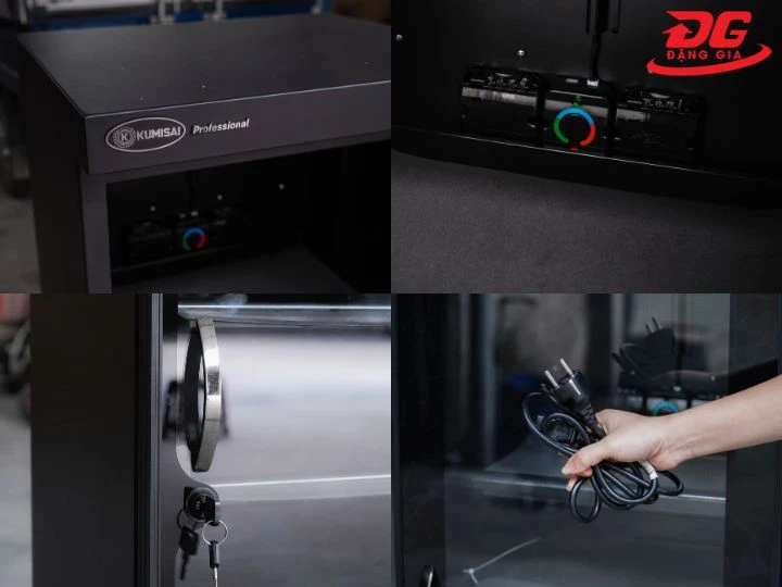 Tủ chống ẩm Kumisai DHC 160 hút ẩm IC thông minh