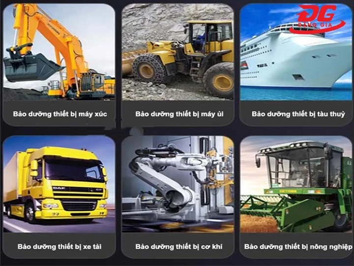 ứng dụng máy bơm mỡ Kumisai