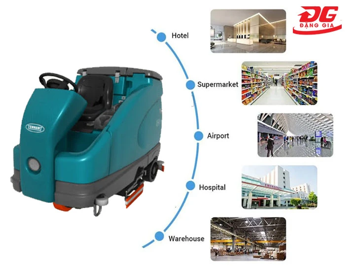 Ứng dụng của máy chà sàn Tennant