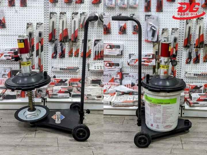 hướng dẫn máy bơm mỡ khí nén Kocu GZ-7