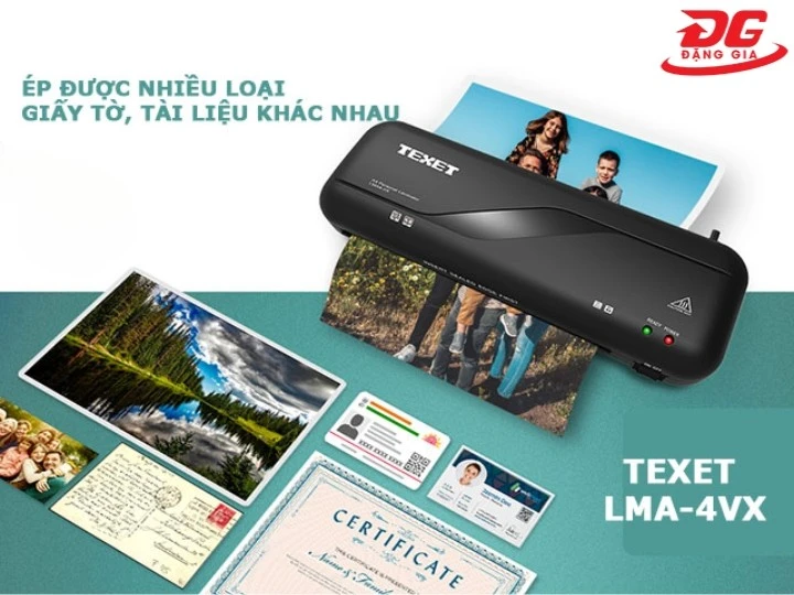 Ứng dụng của máy ép plastic Texet khổ A4 LMA4-VX