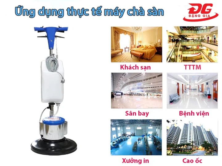 ứng dụng máy chà sàn nhà
