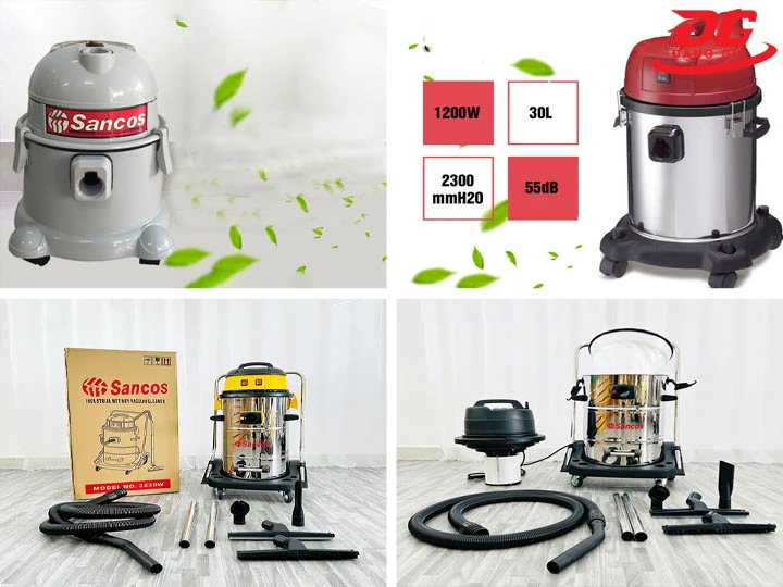 bảng giá máy hút bụi công nghiệp Sancos