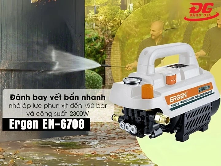 máy rửa xe Ergen EN-6708 2300W xịt rửa mạnh