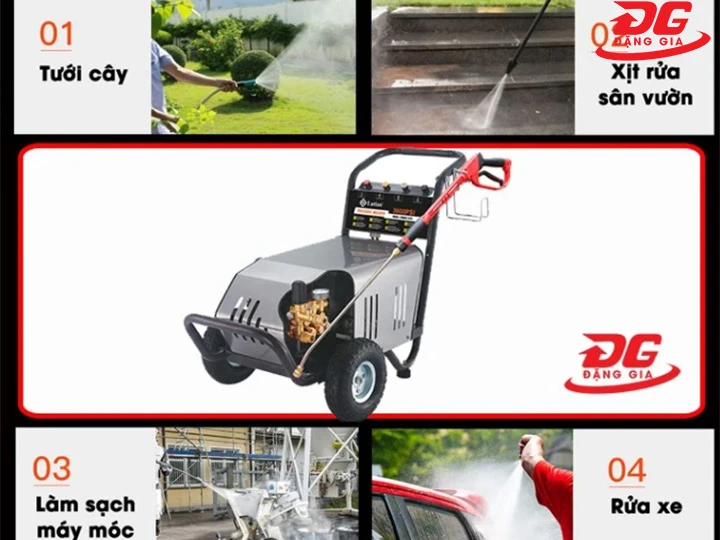 ứng dụng Máy rửa xe Lutian 3600PSI - 7.5T4