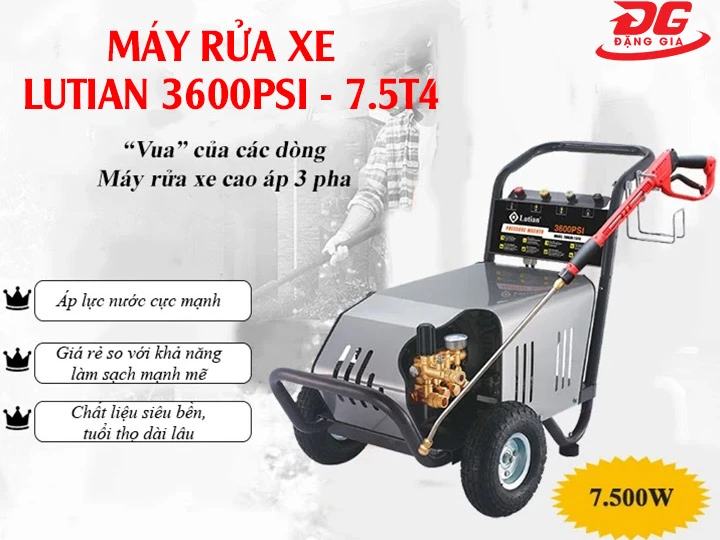 Máy rửa xe Lutian 3600PSI - 7.5T4