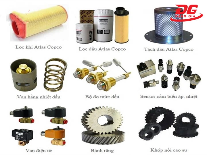 Bảng giá các linh kiện, phụ tùng máy khí nén