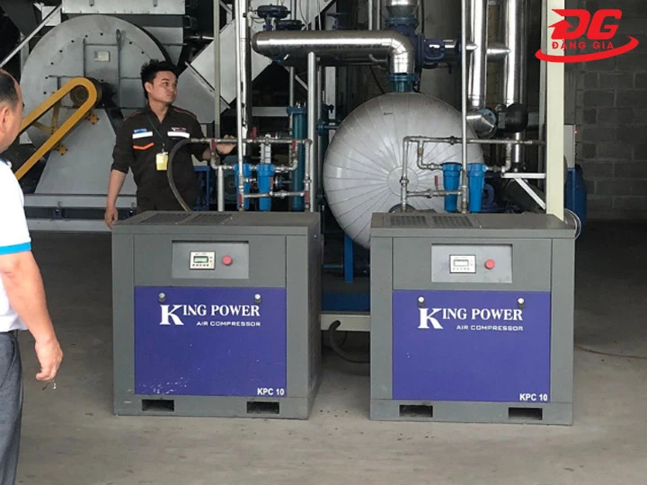 Đặt máy nén khí trục vít ở vị trí thích hợp