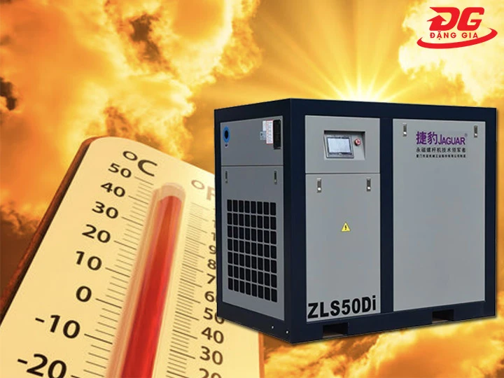 Lỗi máy nén khí trục vít nhiệt độ quá cao