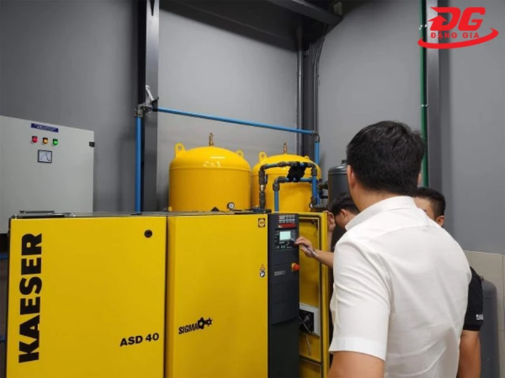 Lỗi máy nén khí trục vít rung lắc khi vận hành