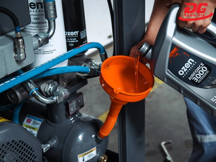 Lỗi máy nén khí trục vít tiêu hao nhiên liệu nhiều