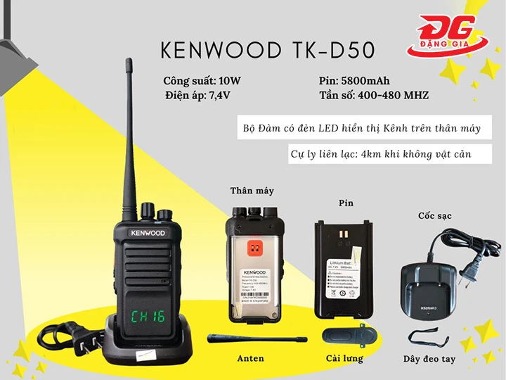 máy bộ đàm Kenwood TK-D50