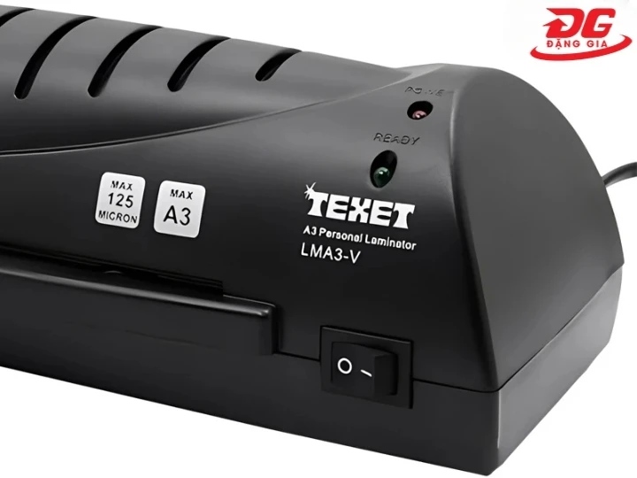 Máy ép plastic Texet khổ A3 LMA3-V dễ dàng sử dụng