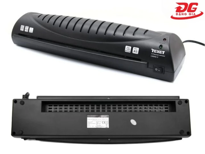 Kiểu dáng máy ép plastic Texet khổ A3 LMA3-V