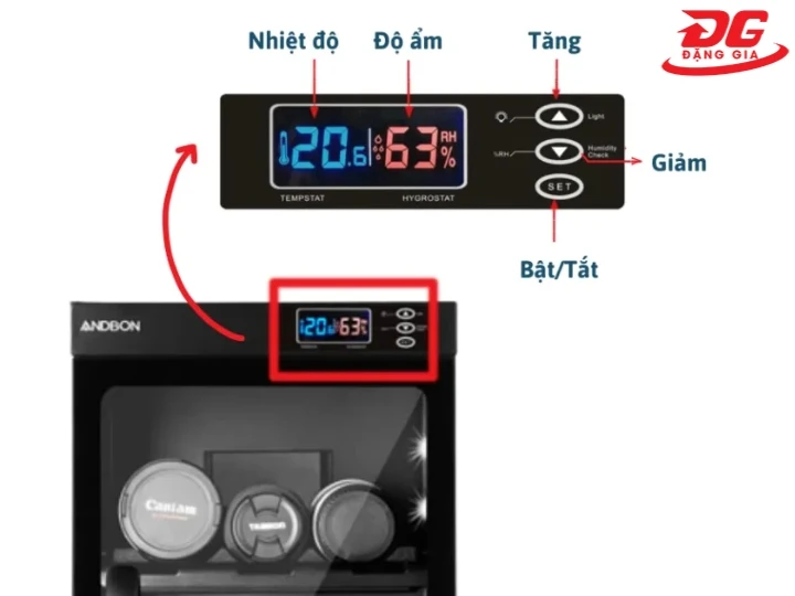 Lưu ý dùng tủ chống ẩm Andbon AD-50S (50 lít)