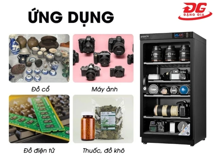 Ứng dụng tủ chống ẩm Andbon AD-50S (50 lít)