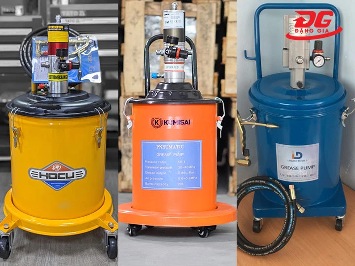 các mẫu máy bơm mỡ khí nén 