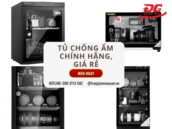 Địa chỉ mua tủ chống ẩm bảo quản pin máy ảnh chất lượng