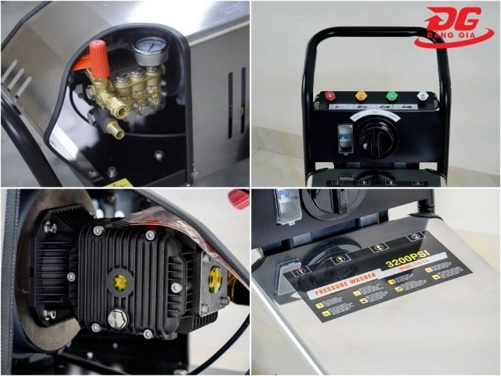 Máy rửa xe Kumisai KMS 220/5.5 có motor cảm ứng từ