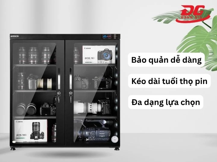 Cách bảo quản máy ảnh hiệu quả bằng tủ chống ẩm