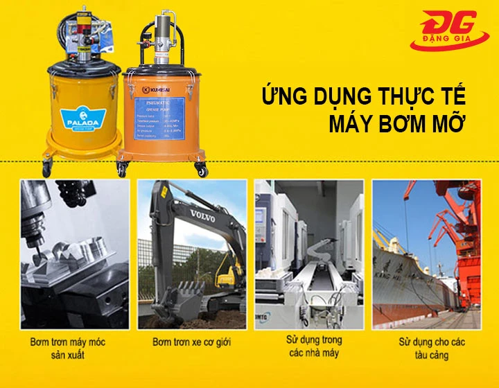 Ứng dụng của máy bơm mỡ