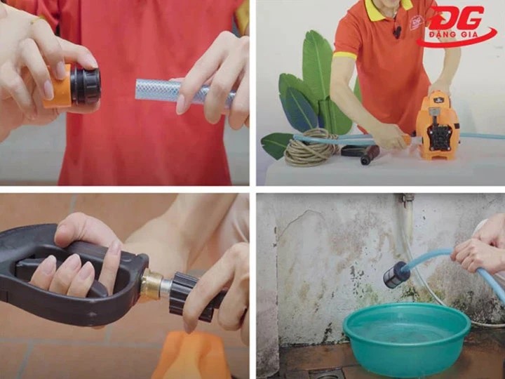 cách lắp máy rửa xe gia đình