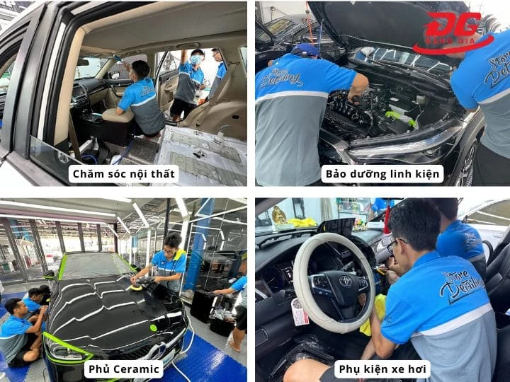 Dịch vụ tiệm rửa xe Detailing Long Xuyên An Giang