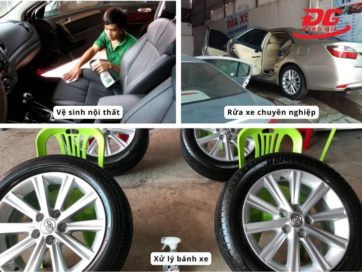 Dịch vụ tiệm rửa xe An Giang Phương Giàu