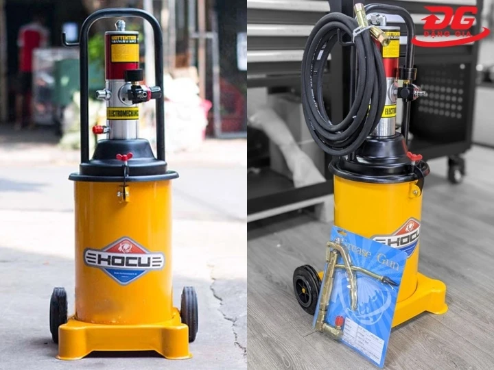 Máy bơm mỡ khí nén Kocu GZ-8 bơm mỡ siêu nhanh