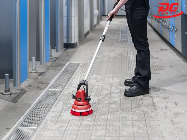 ứng dụng máy chà sàn mini Motor Scrubber