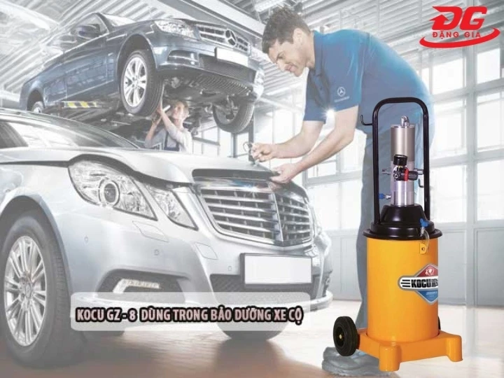 Máy bơm mỡ khí nén Kocu GZ-8 làm được gì?