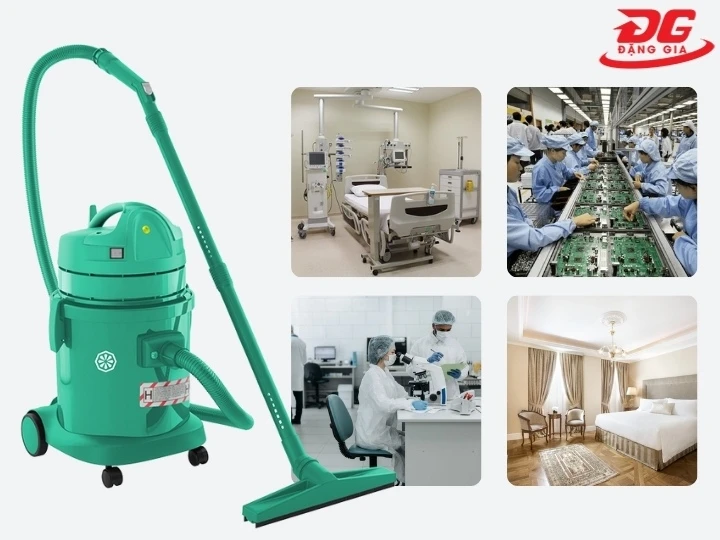 Ứng dụng máy hút bụi phòng sạch GP1/27 HEPA ISO5