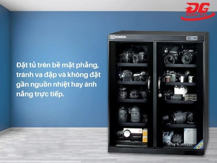 lưu ý khi dùng tủ chống ẩm chính hãng Kumisai DHC 250