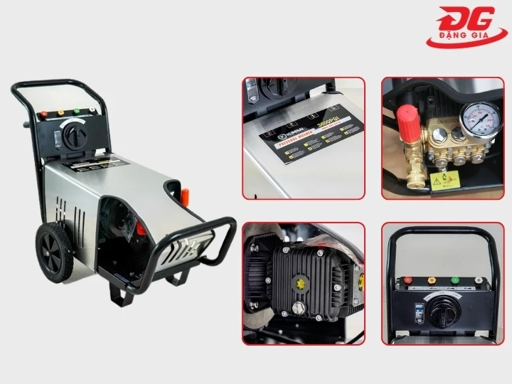 Vật liệu Máy rửa xe Kumisai KMS 250/7.5 cao cấp