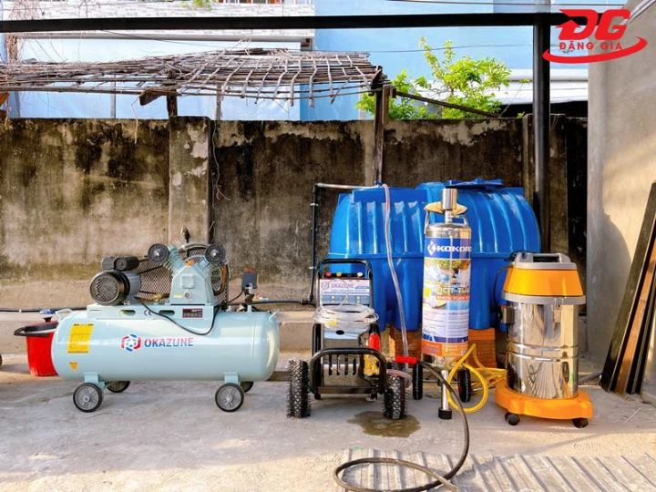 Bộ thiết bị rửa xe bọt tuyết kiểu truyền thống