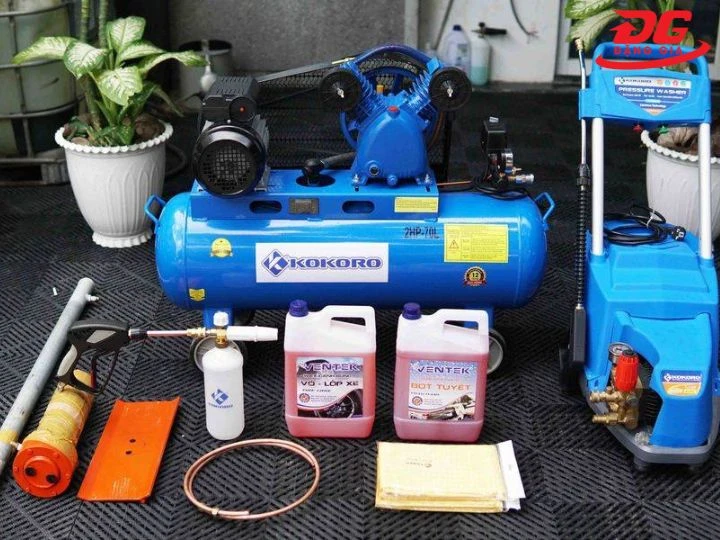 Bộ thiết bị rửa xe không chạm hiện đại