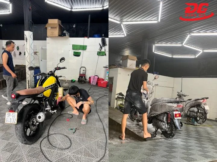 Tiệm rửa xe máy Tp.Hcm Sơn xe 259