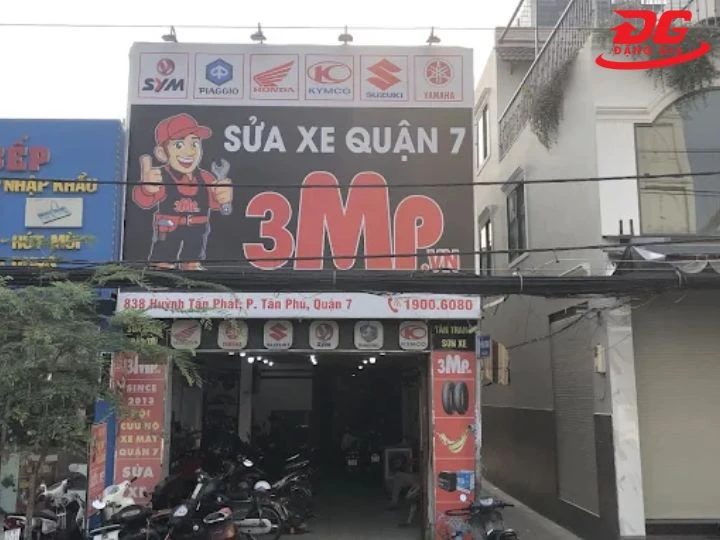 Tiệm rửa xe máy Tp.Hcm 3MP