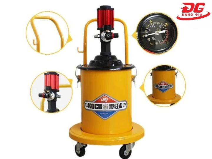 Bộ phận máy bơm mỡ khí nén Kocu GZ-150 (20 lít)