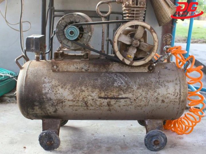 máy nén khí cũ chất lượng khó đảm bảo