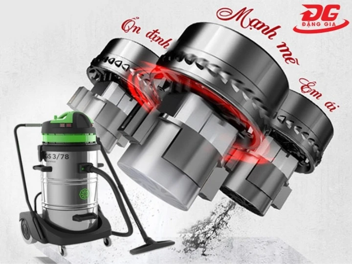 Máy hút bụi IPC GS3/78 W&D có sức hút mãnh liệt